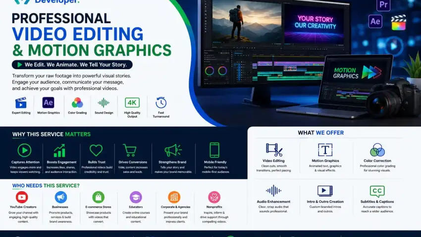 Video Editing & Motion Graphics